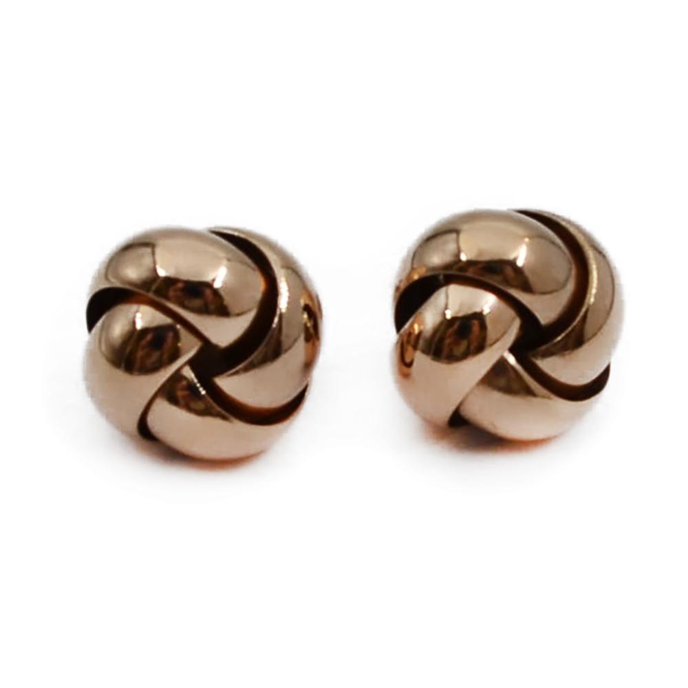 Kultaiset Isot solmu korvakorut #0