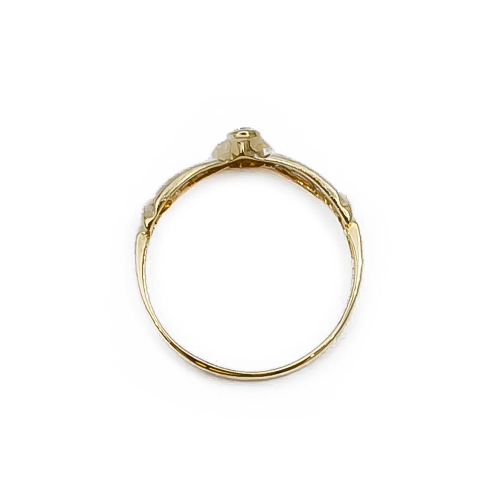 Kultainen Zirkonia sormus koko 18.5 #2