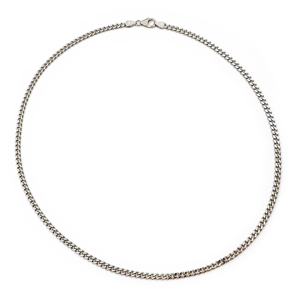 Valkokultainen panssariketju 45cm #0