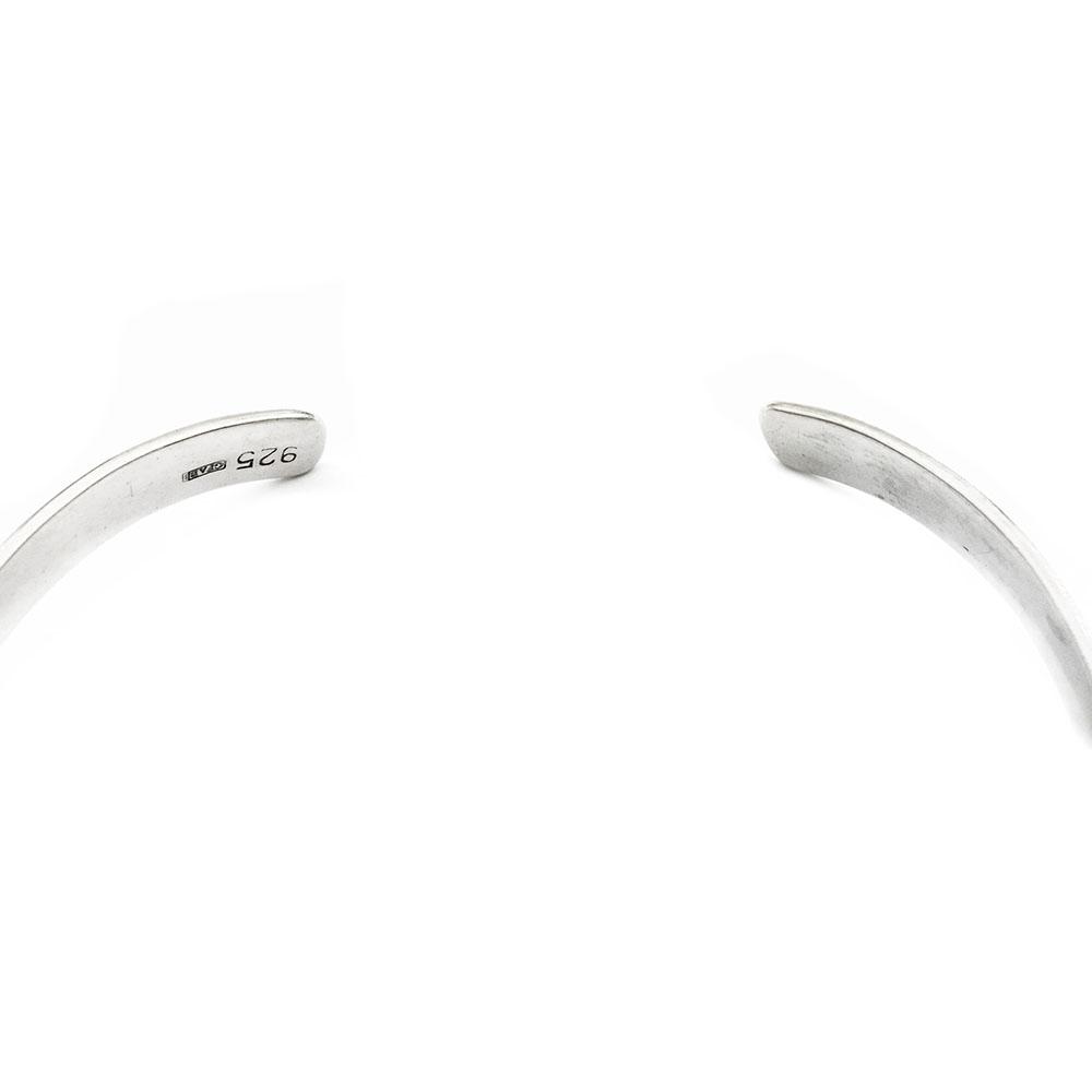 Hopeinen rannerengas halk.63mm #2