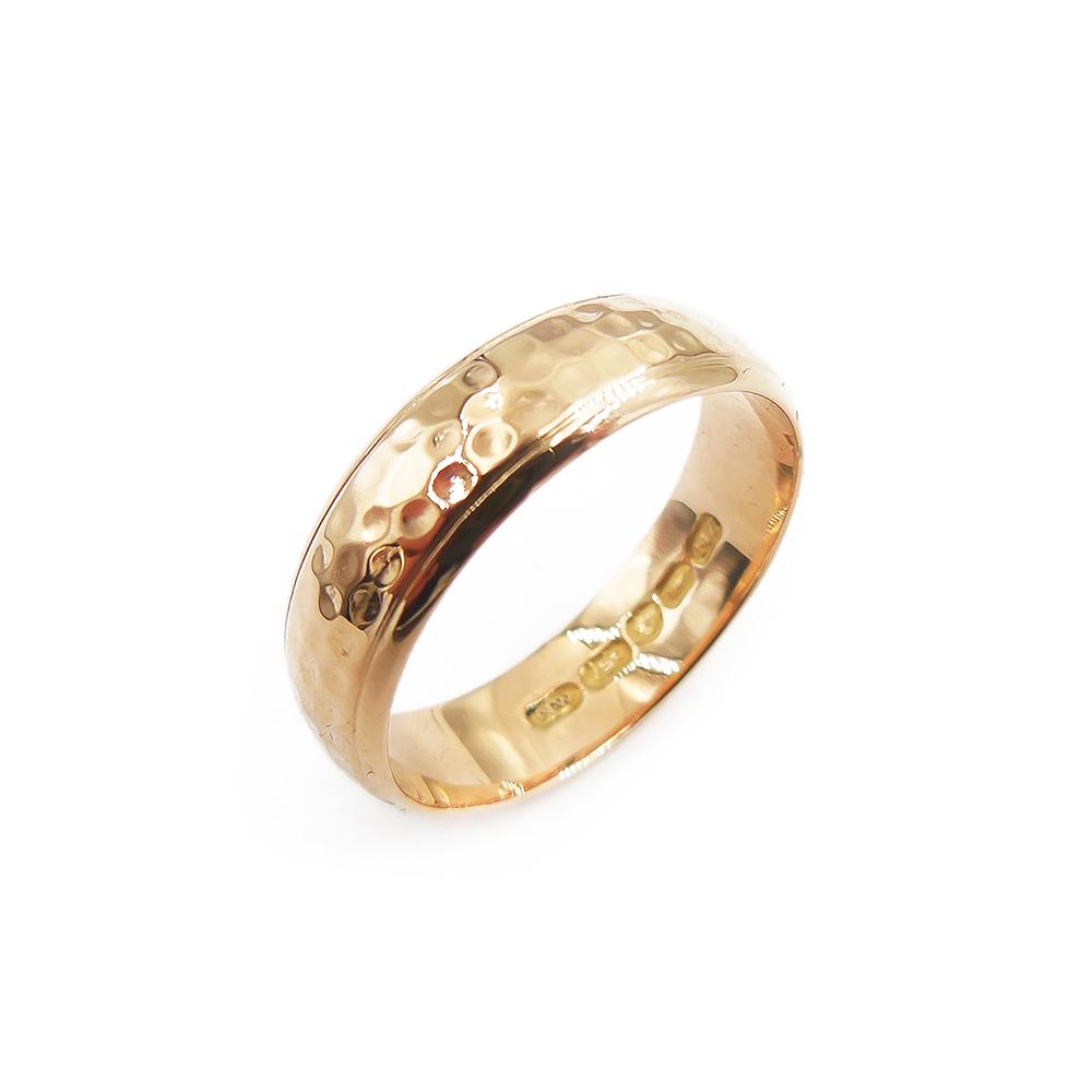 18K kultainen taottu kihla 20mm #0