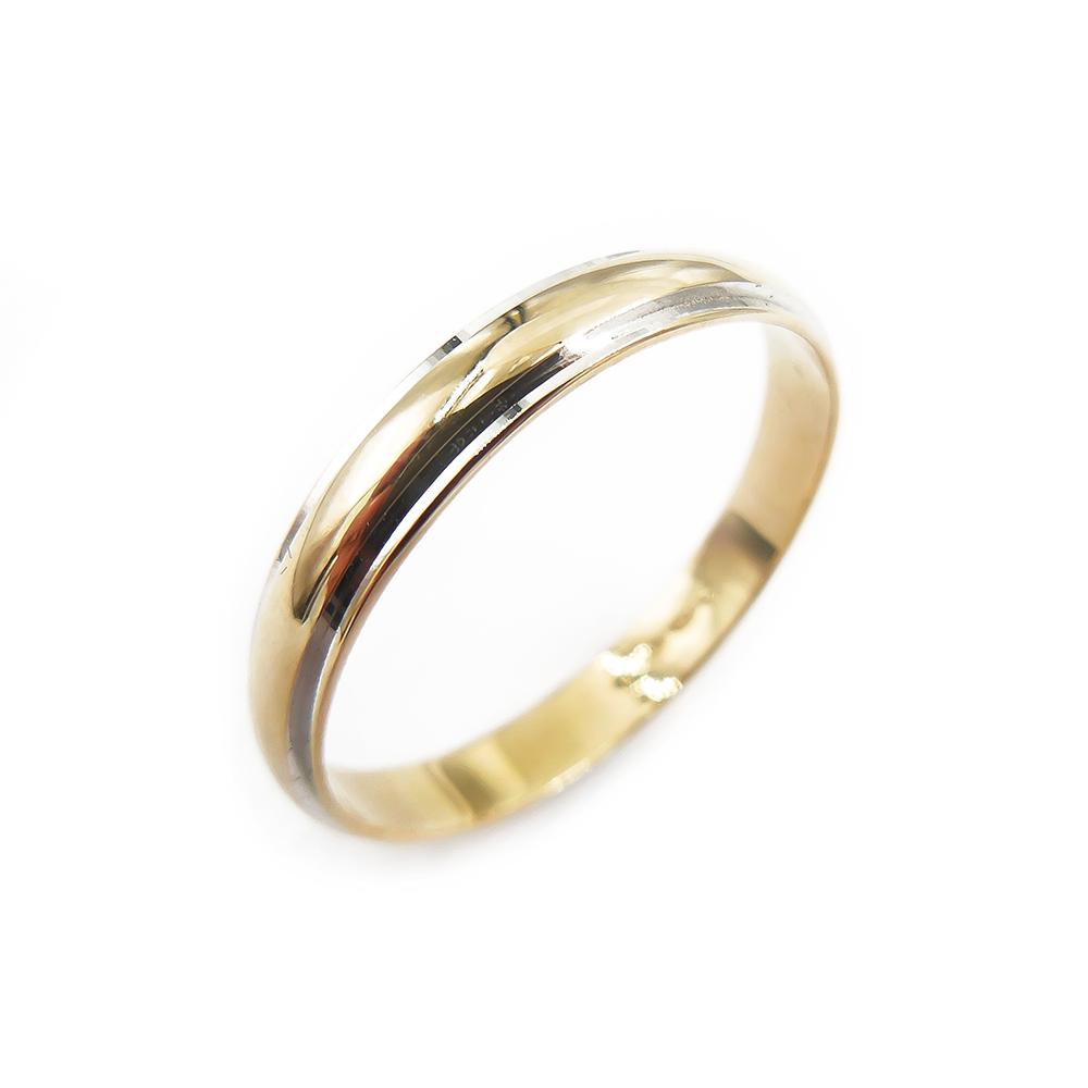 Kultainen kihla,2-väri,21,75mm #0