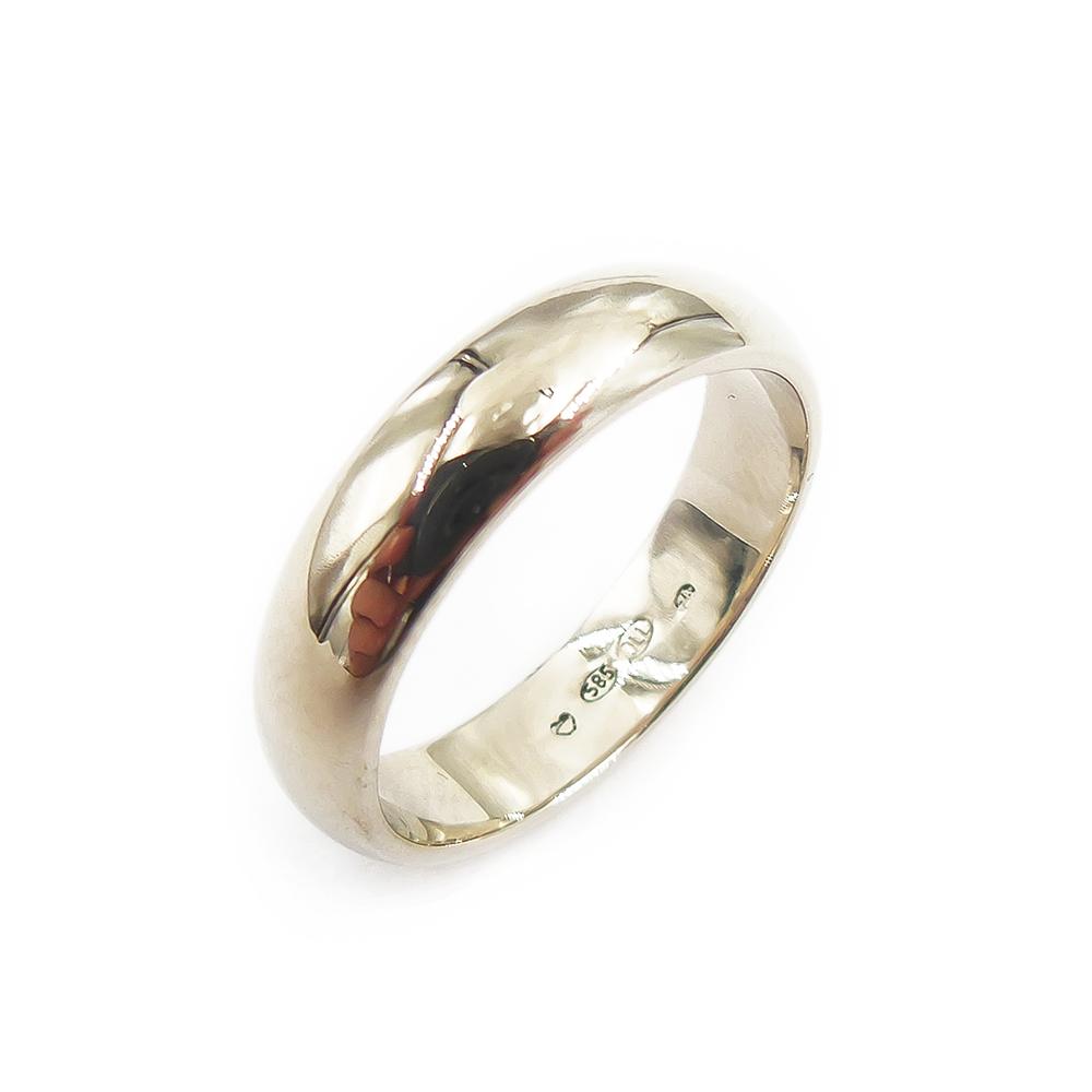 Valkokultainen kihla 16,25mm #0