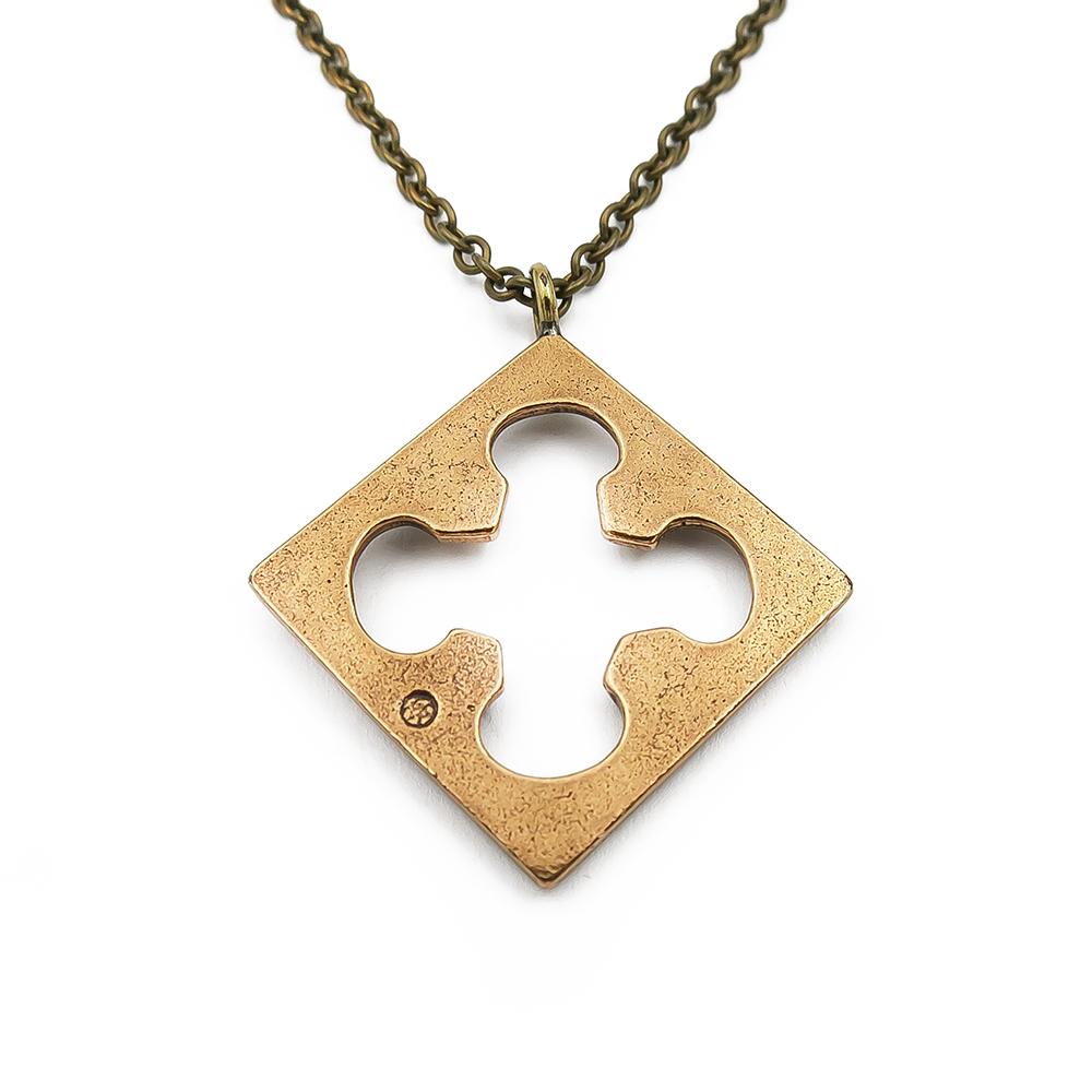 Luistarin viikinkihela-riipus neliö 60cm pronssi #1