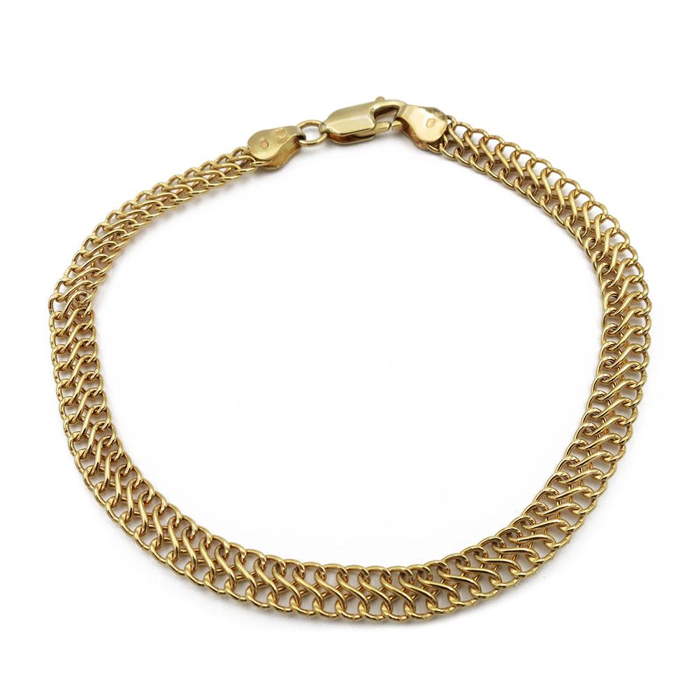 Kultainen ranneketju 19cm #1