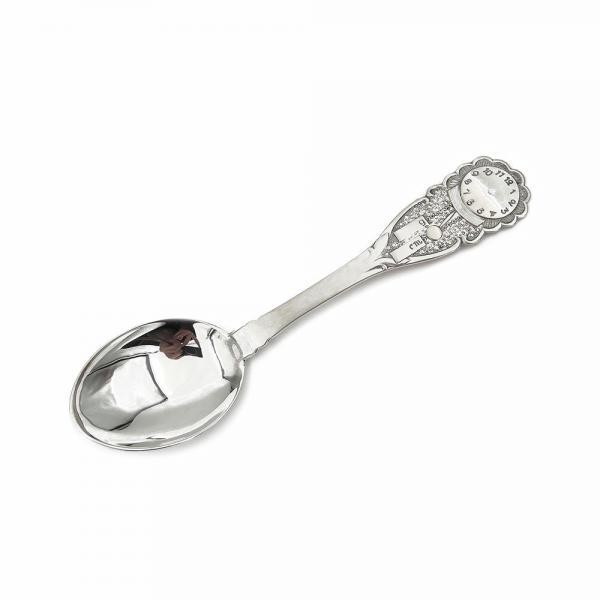 Hopeinen Kummilusikka Kello #0