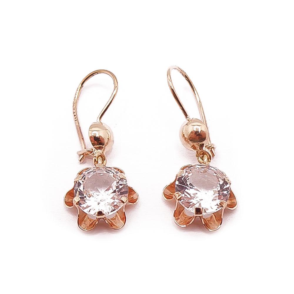 Kultaiset korvakorut kirkaat kivet #0