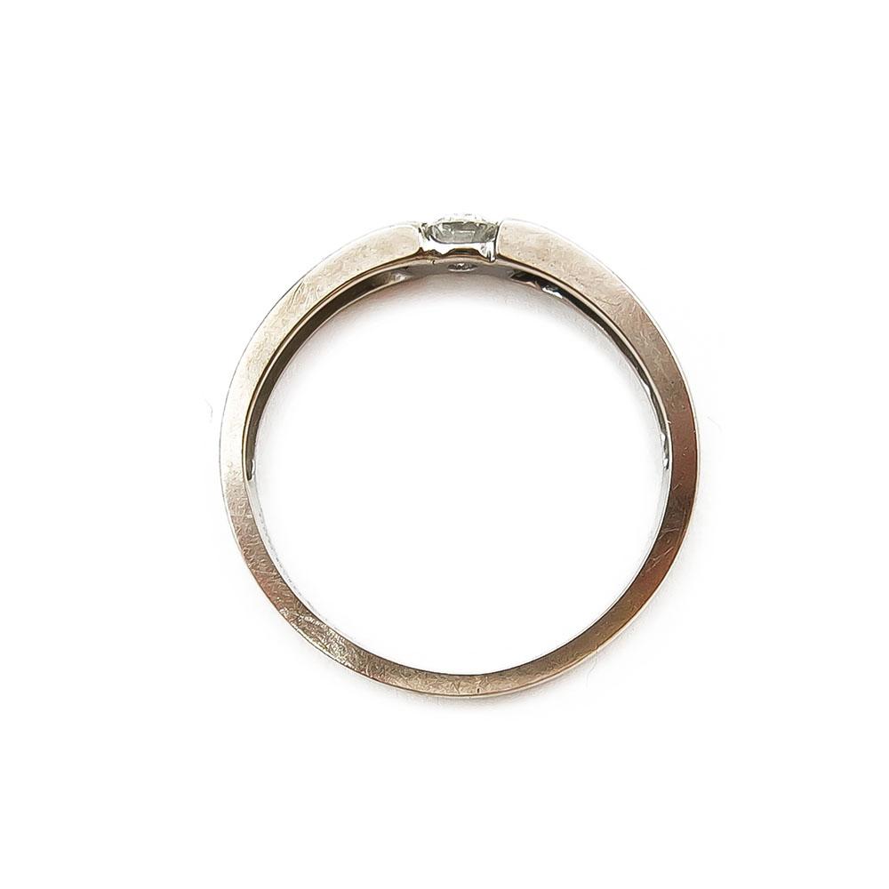 Valkokultainen timanttisormus 0,10ct 16mm #2