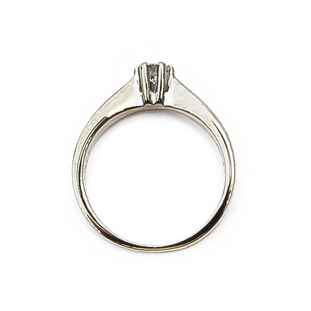 Valkokultainen timanttisormus koko 17 0.25ct #2