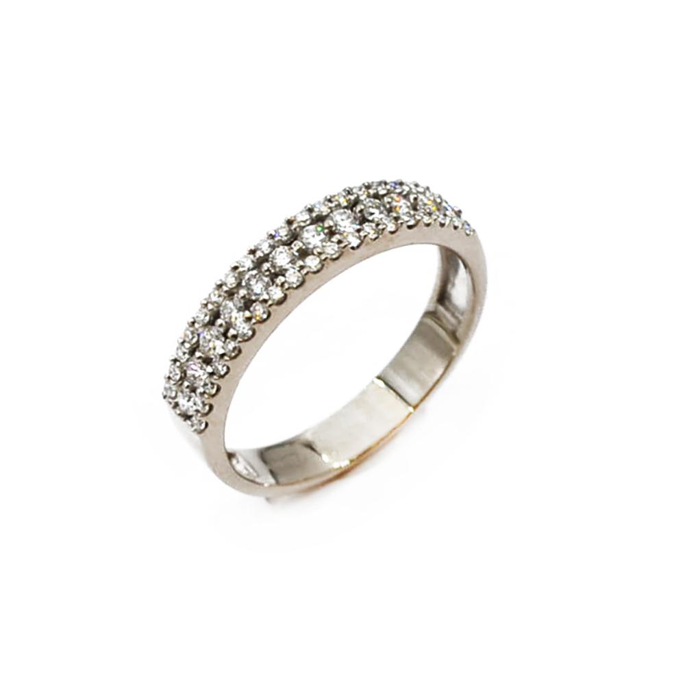 Valkokultainen Lausanne timanttisormus koko 17.5 #0