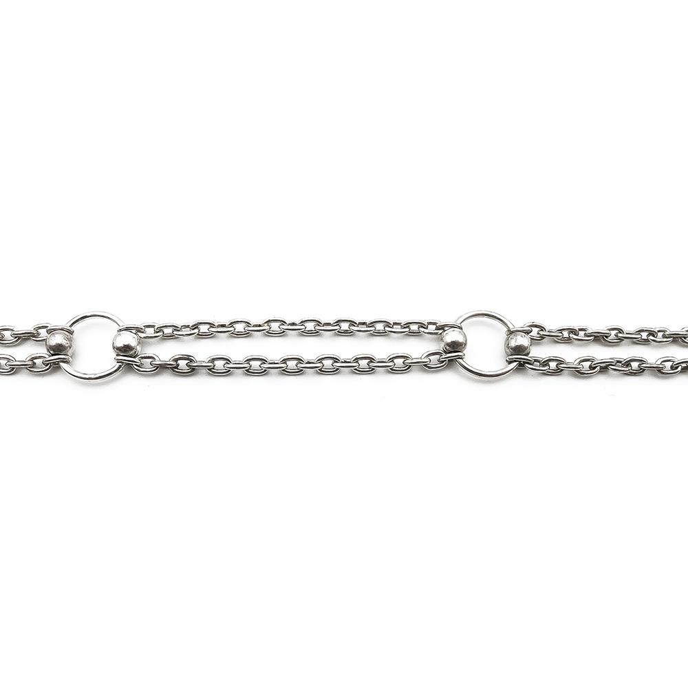 Hopeinen ranneketju 17,5 cm #1