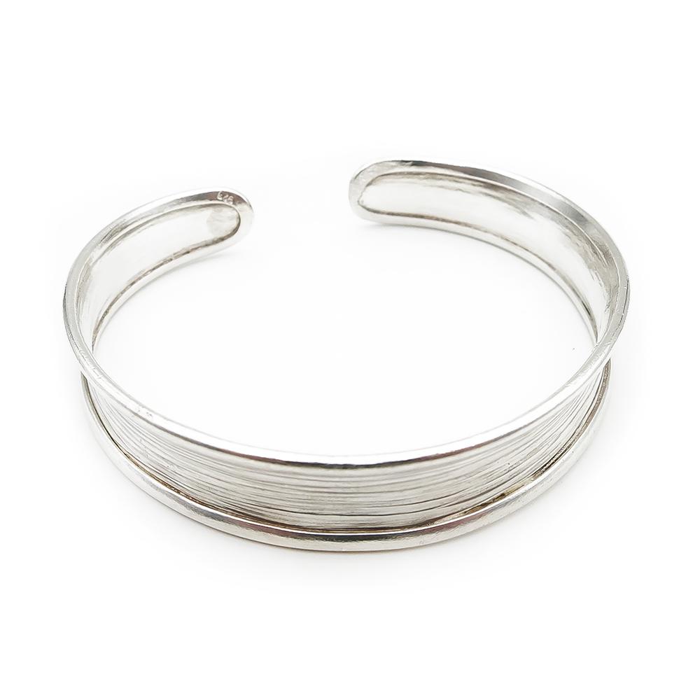 Hopeinen avorannerengas halk.56mm lev.11mm #2