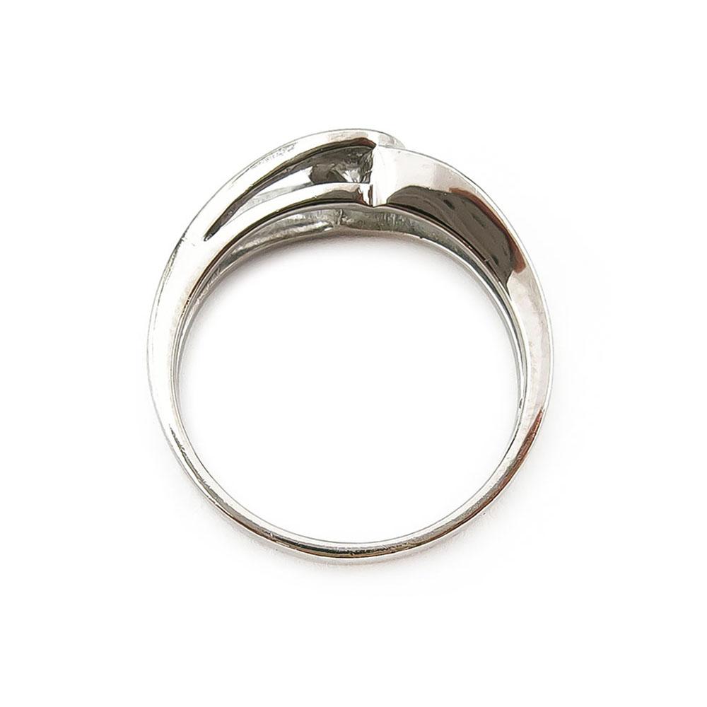 Valkokultainen timanttisormus 0,2ct 16mm #2