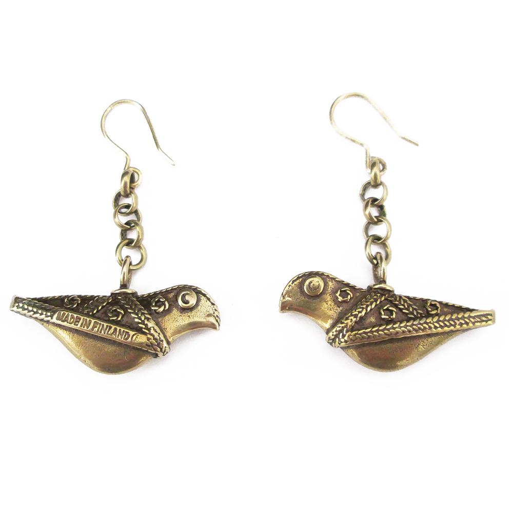 Kalevala Koru Hattulan lintu-Korvakorut pronssi #0