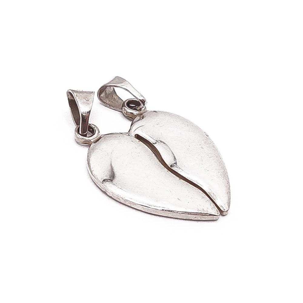 Hopeinen twin-peacks riipus #1