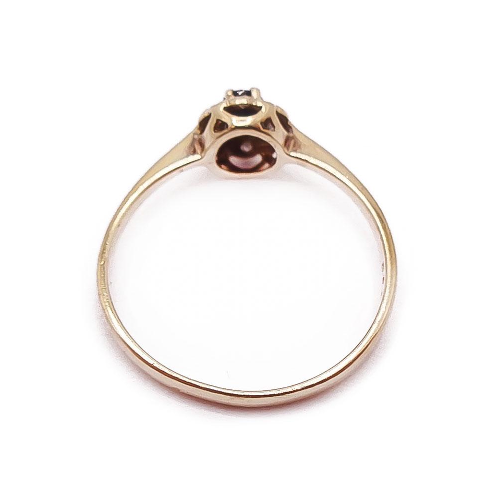 Kultainen Dianasormus 0,03ct 16,5mm #2