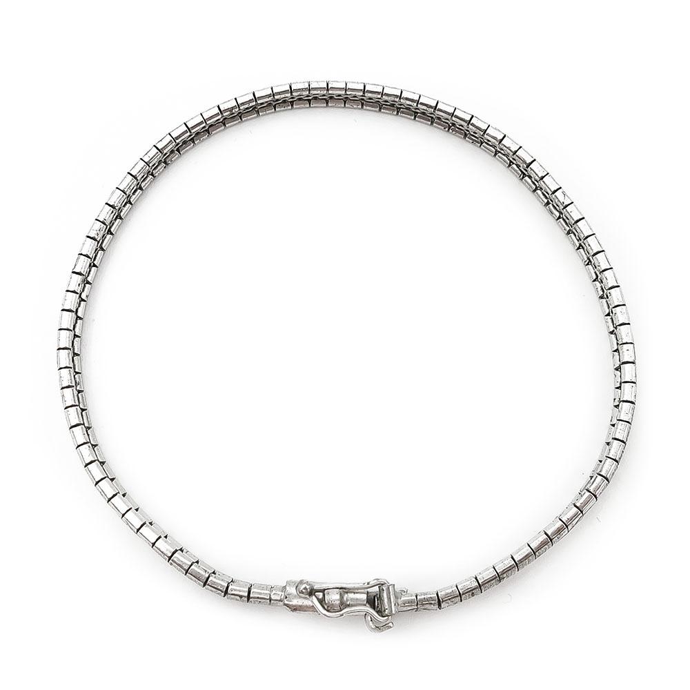 Timanttileikattu taipuisa rannekoru 18cm #0