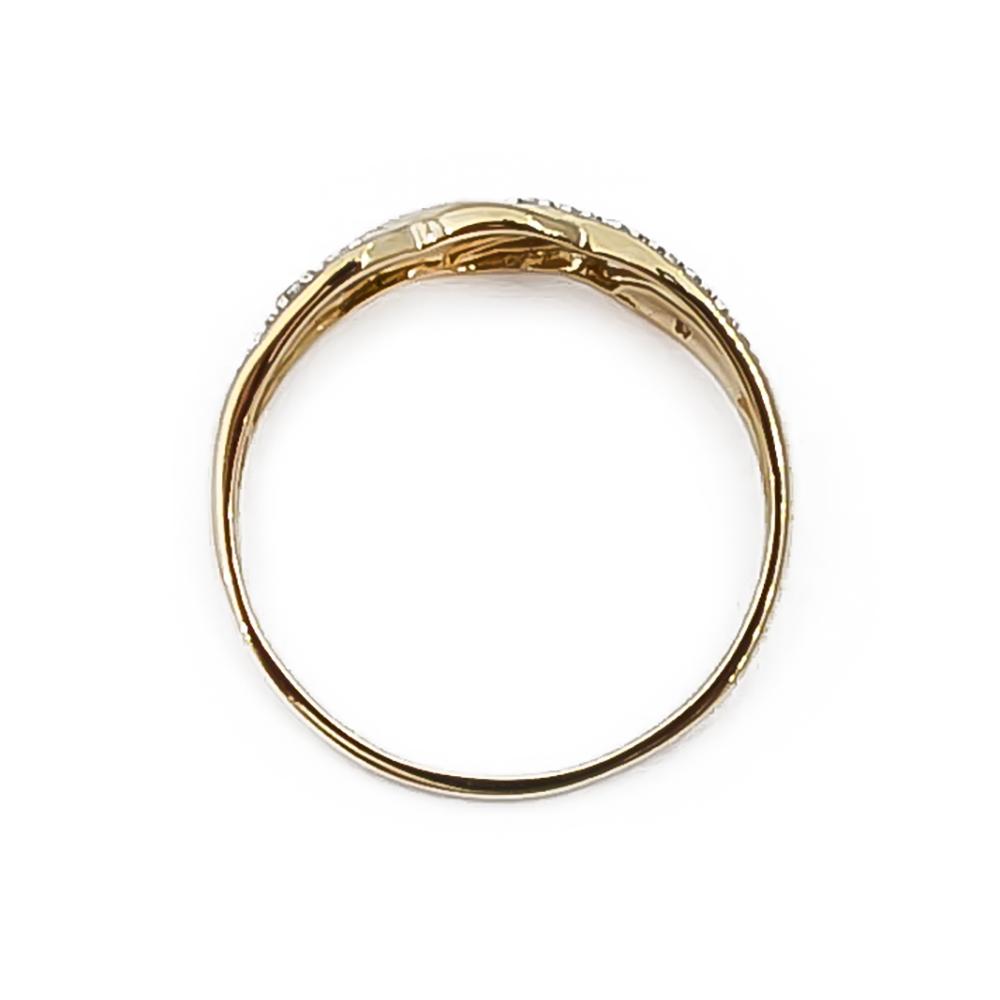 Kultainen Timanttisormus koko 18.5 3x0.005ct #1