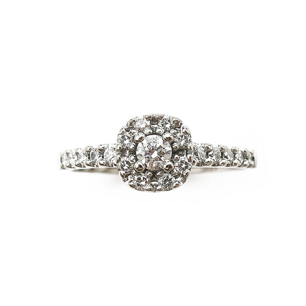 Valkokultainen Festive Jasmin timanttisormus 0,25ct 15,75mm #1