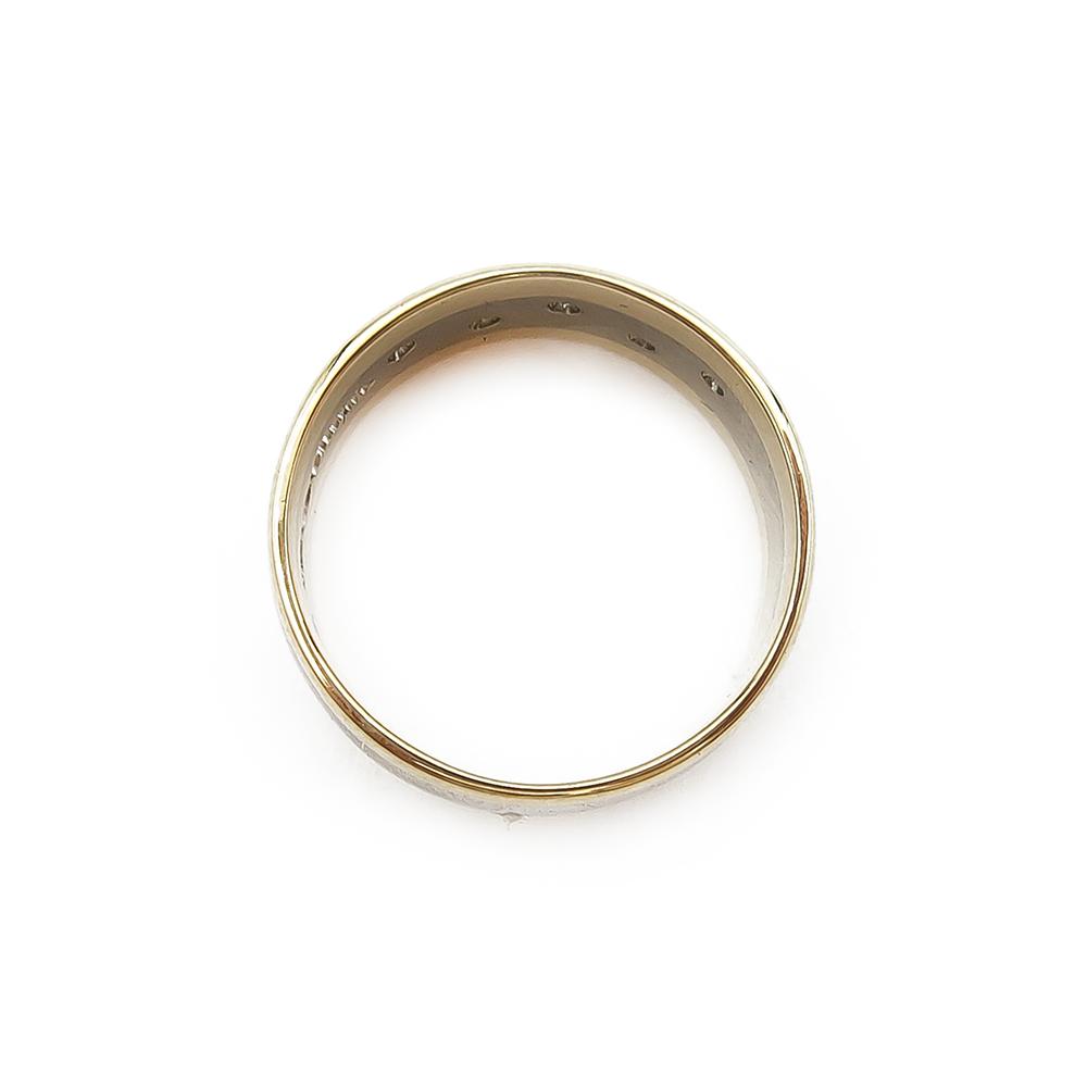 Valko/keltakultainen Silvan timanttisormus 16,75mm 0,1ct #2