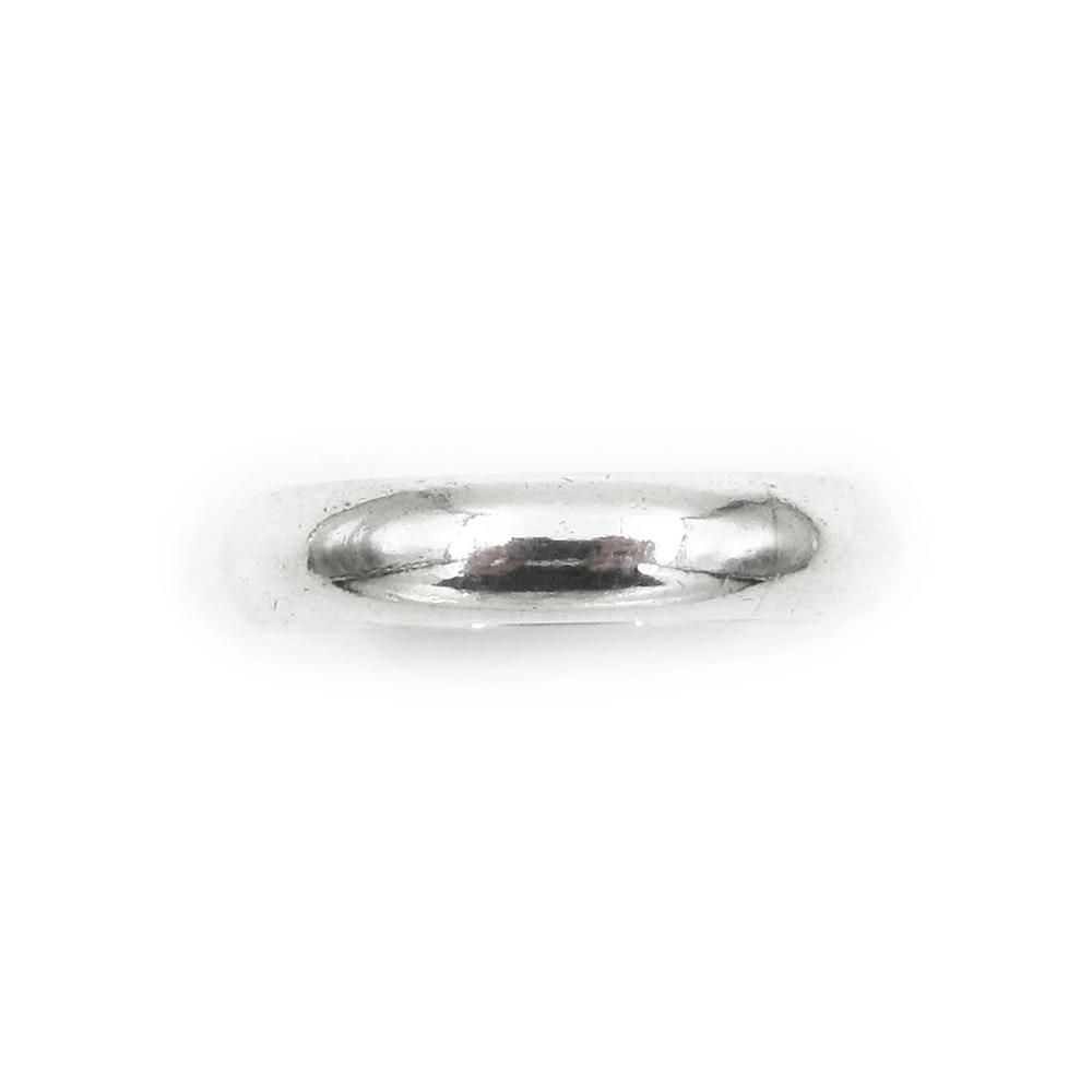Puolipyöreä sileä hopeasormus halk.15.5mm lev.3mm #2