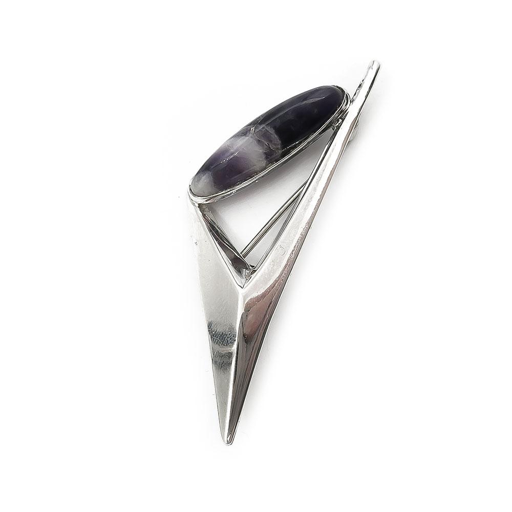 Rintaneula violetilla kivellä Turun Hopea Oy #0