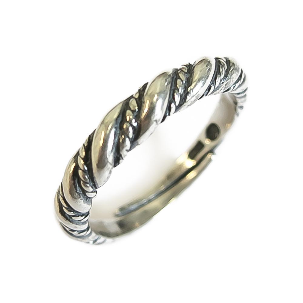 Kalevala koru Halikon Lampolan kierresormus 17.5 avoin hopea #0