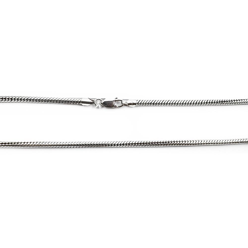 Hopeinen paksu käärmeketju 50cm #1