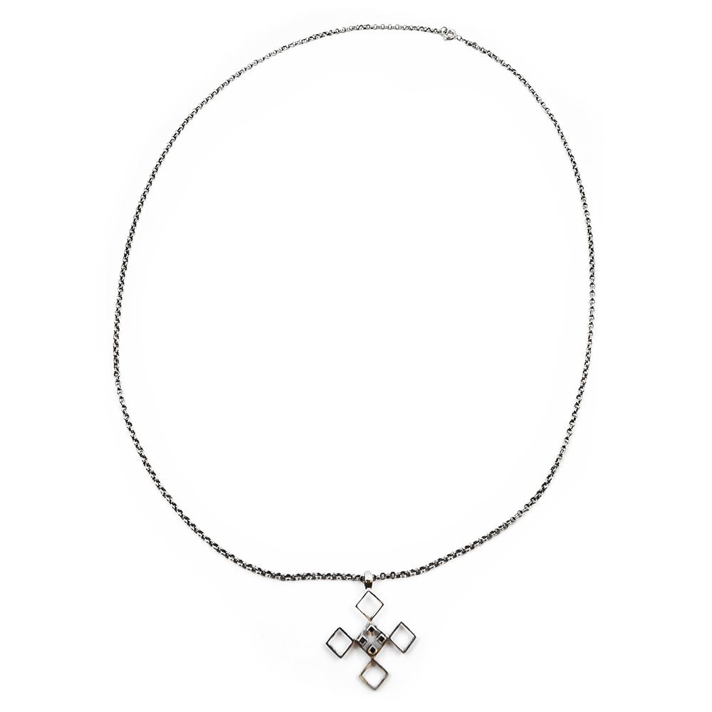 Hopeinen Kaulakoru 64cm #0