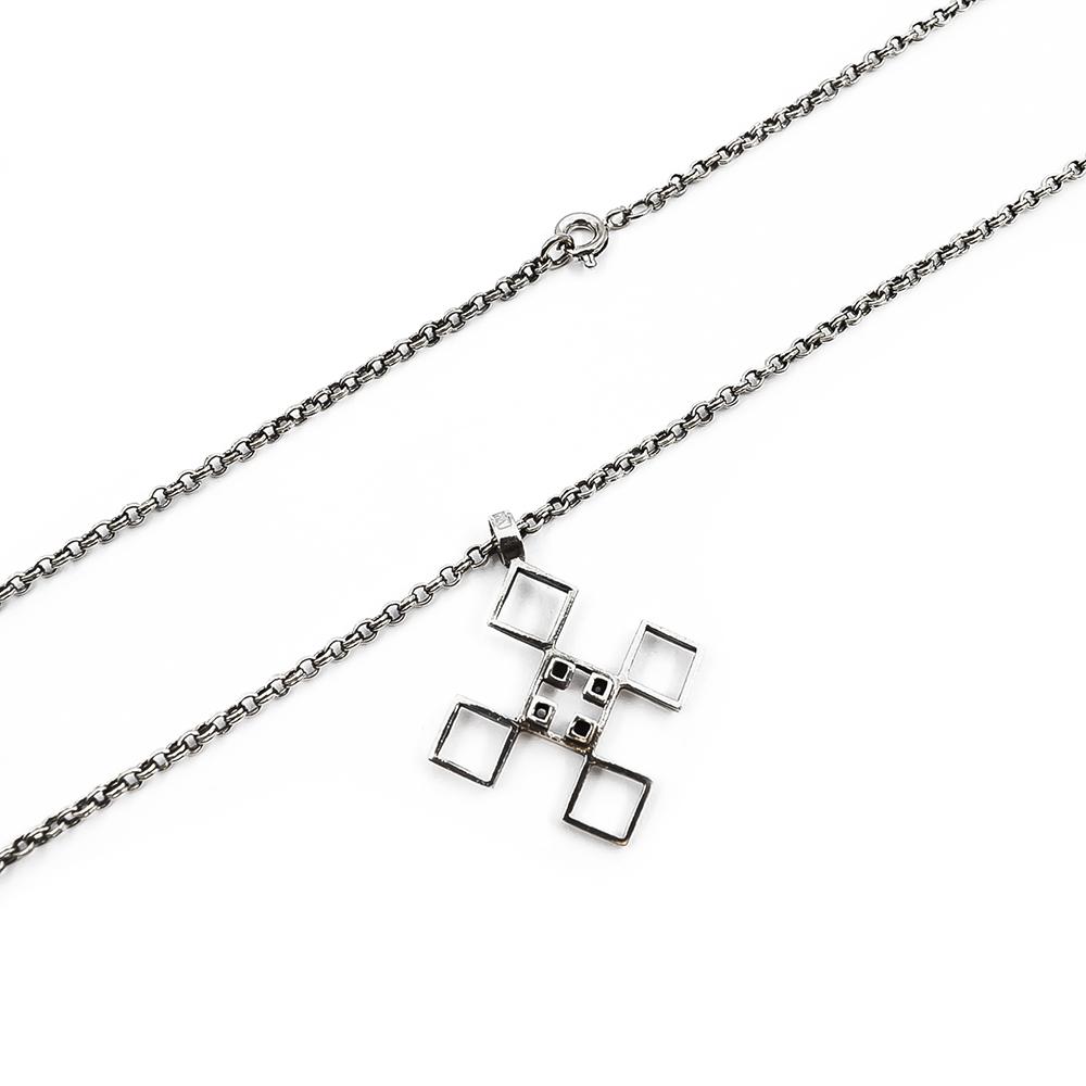 Hopeinen Kaulakoru 64cm #1