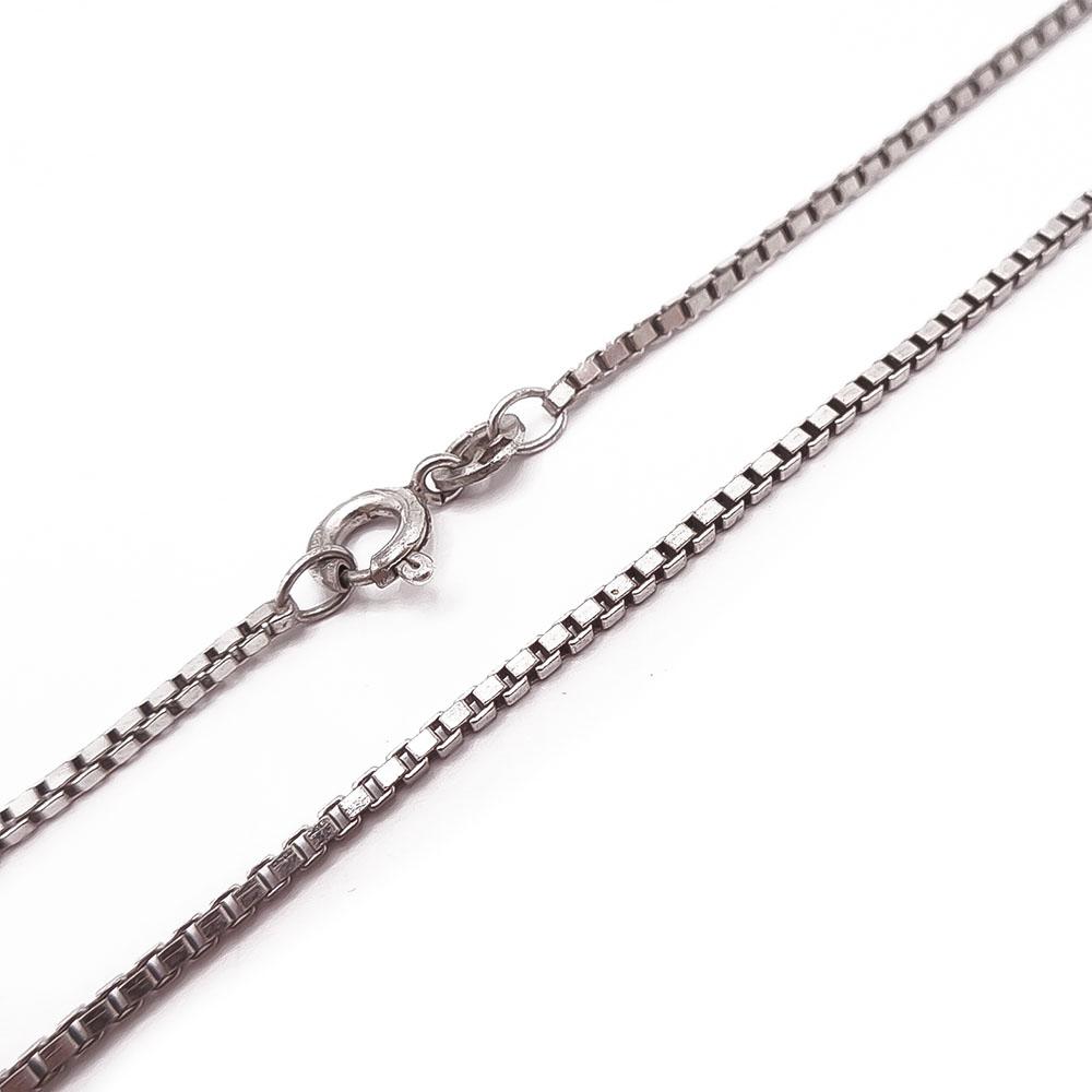 Hopeinen venetsiaketju 70cm #1