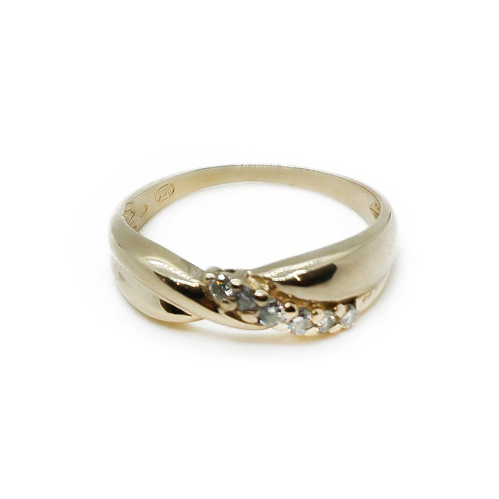 Timanttisormus 6 x 0,02ct    16,5 #3