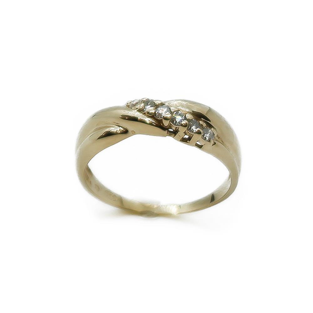 Timanttisormus 6 x 0,02ct    16,5 #2