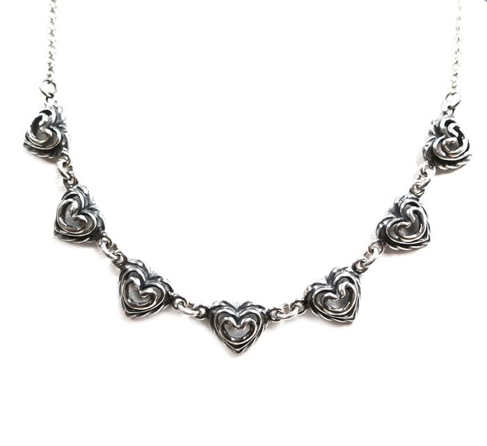Talon sydän kaulakoru hopeinen 41-44cm Kalevala #0