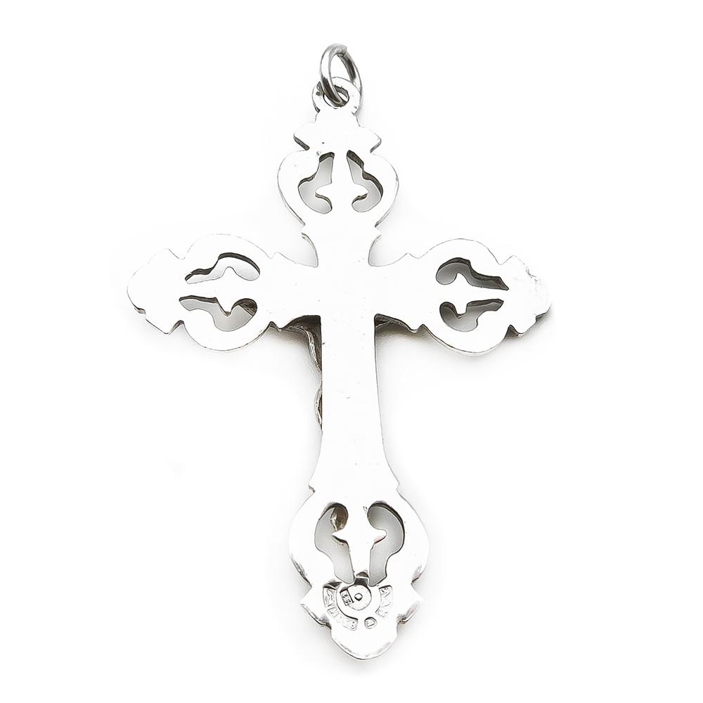 Hopeinen risti riipus v.-71 #1