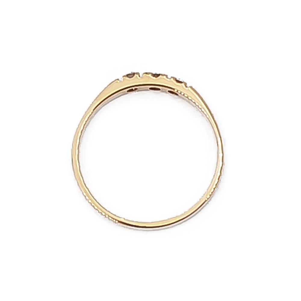 Kultainen timantti rivisormus yht. 0,06ct #1