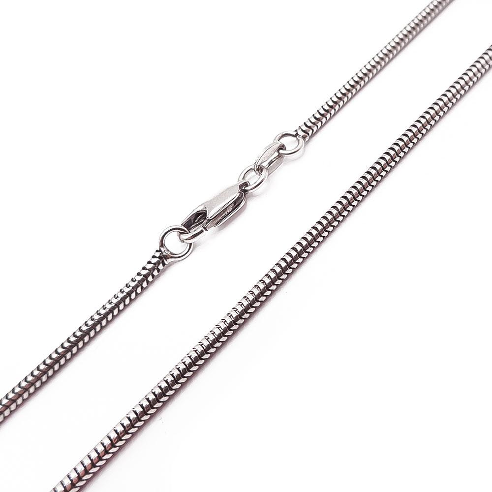 Hopeinen käärmeketju 45cm #1