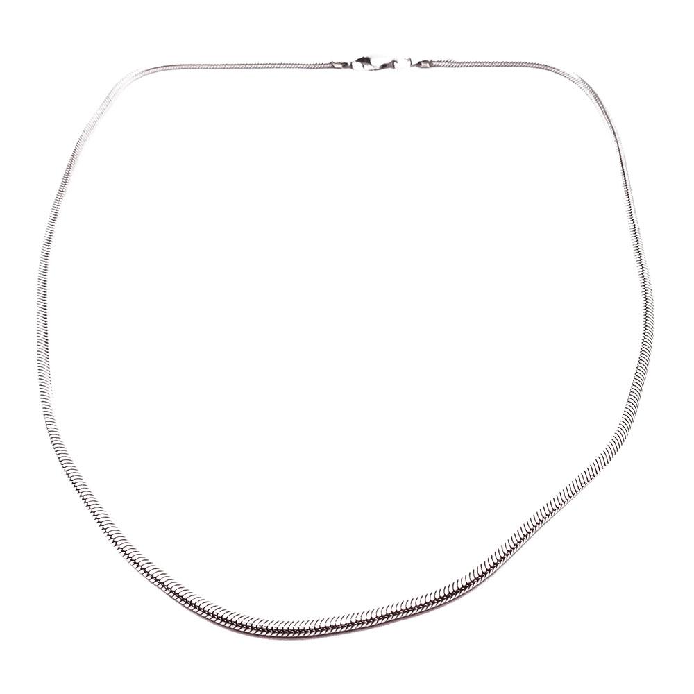 Hopeinen käärmeketju 42cm #0
