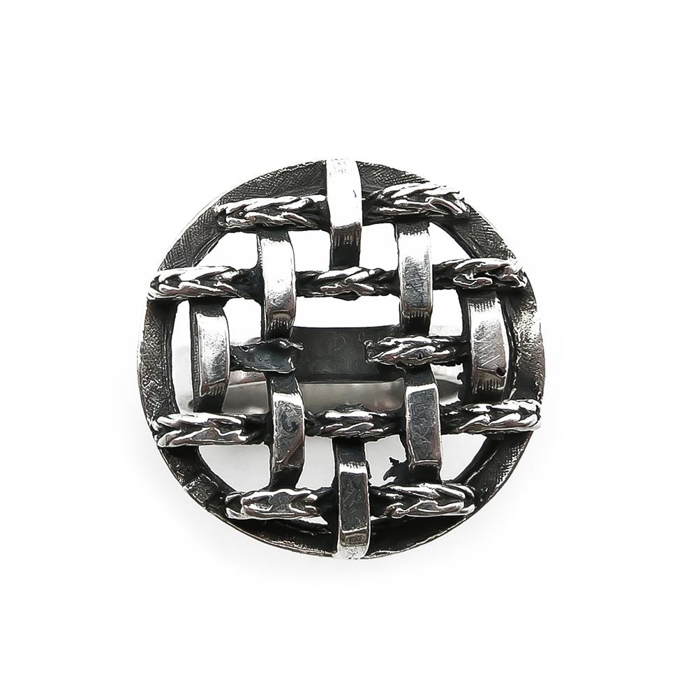 Hopeinen design sormus koko16,75 v.-70 #2