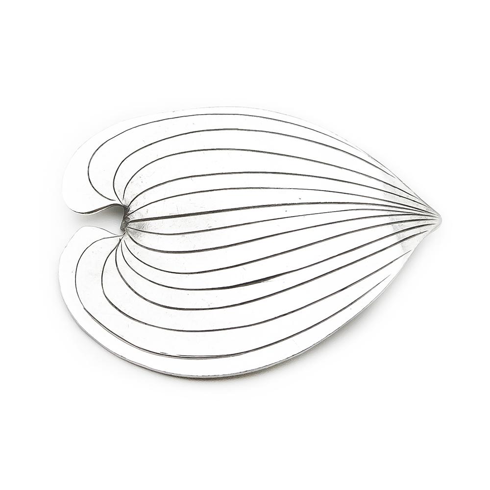 Ruotsalainen design rintakoru, hopea #0