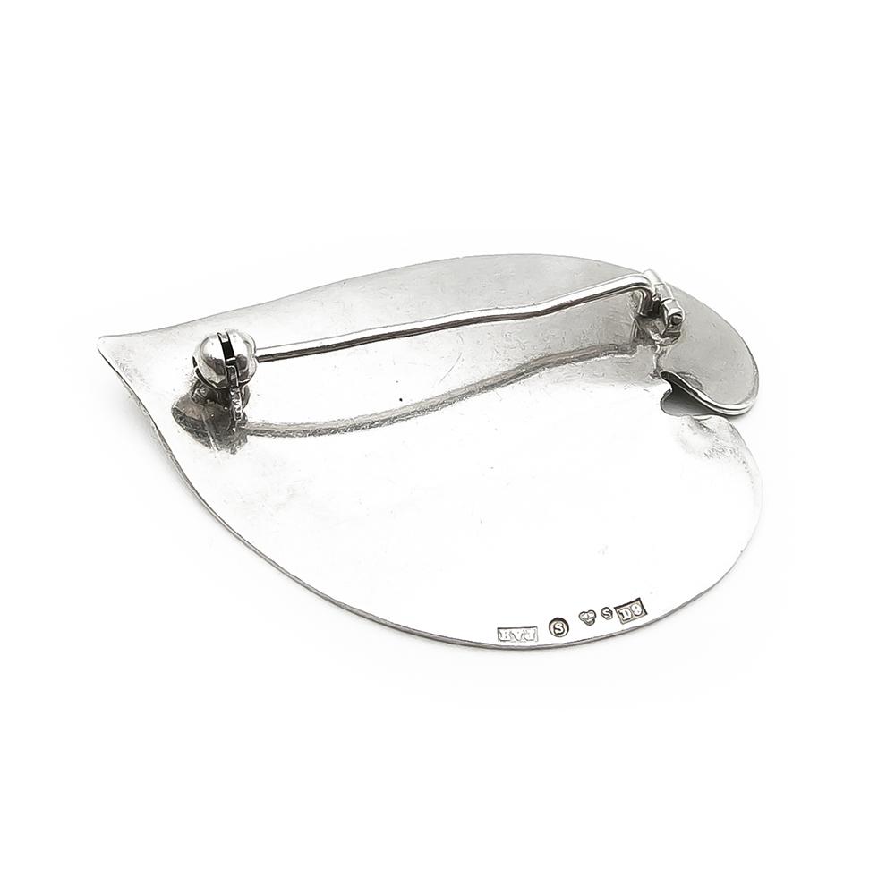 Ruotsalainen design rintakoru, hopea #1