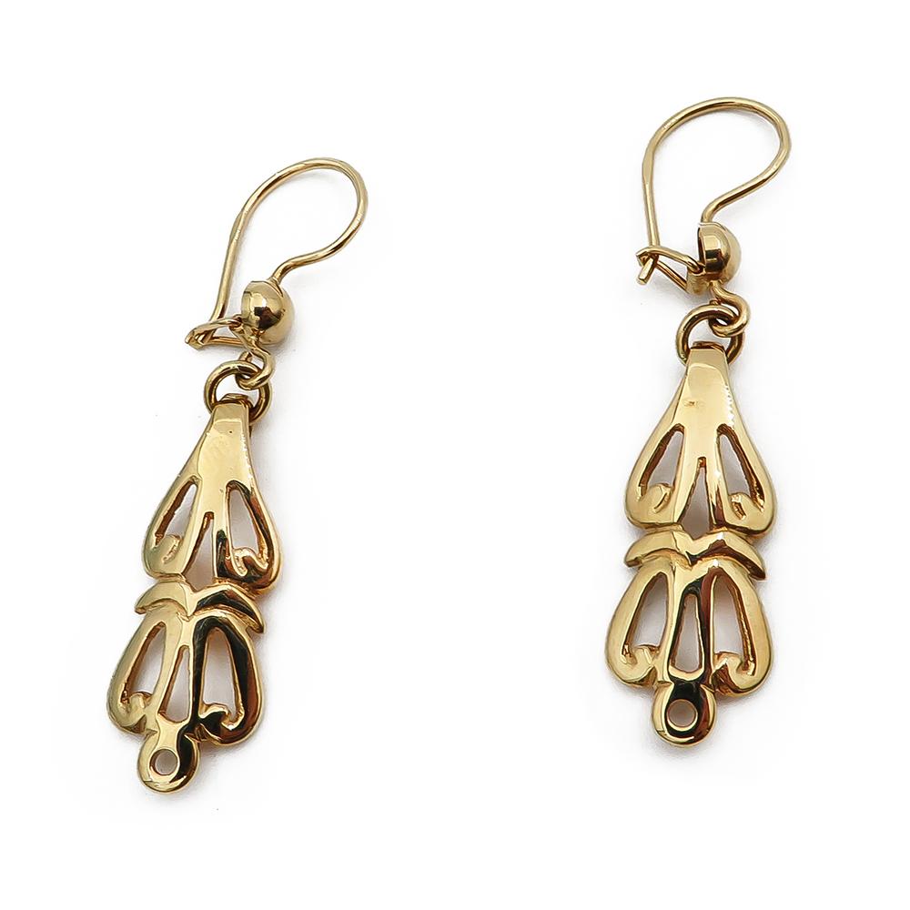 18k kalevala koru Aurinkoleijona korvakorut #0