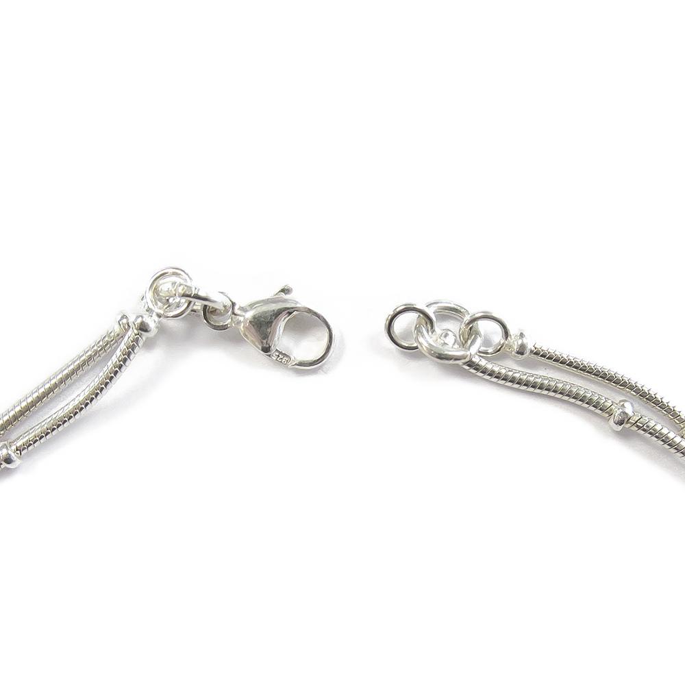 Kalevala koru Lumikukka rannekoru 20-22cm hopea #2