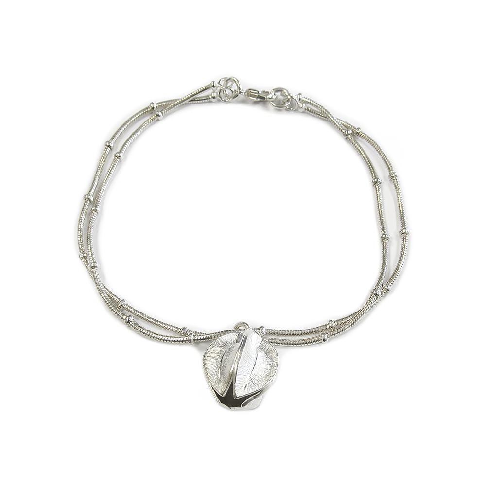 Kalevala koru Lumikukka rannekoru 20-22cm hopea #0