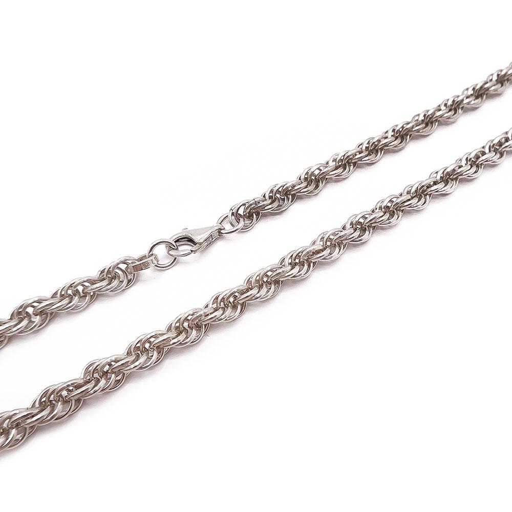 Hopeinen singaporeketju 50cm #1