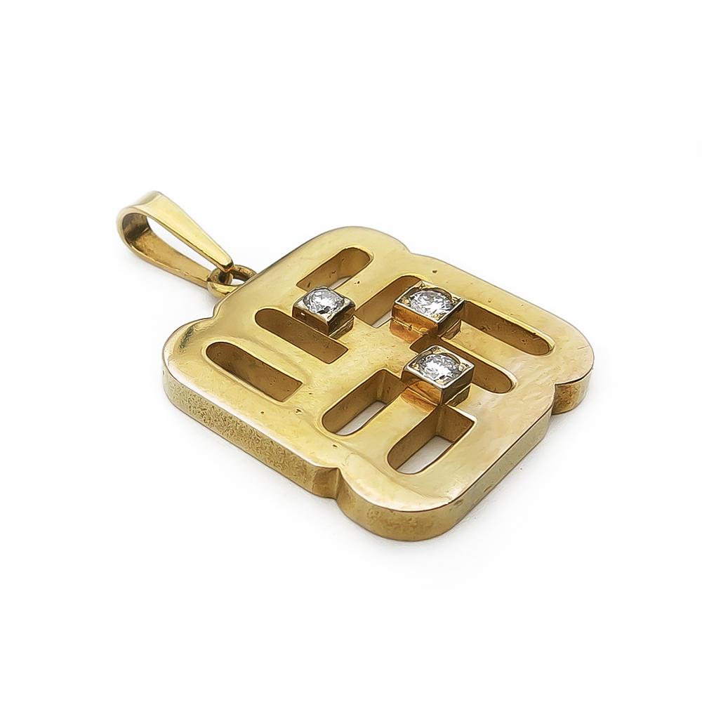 Tillanderin kultainen timanttiriipus 0,09ct v.-78 #1