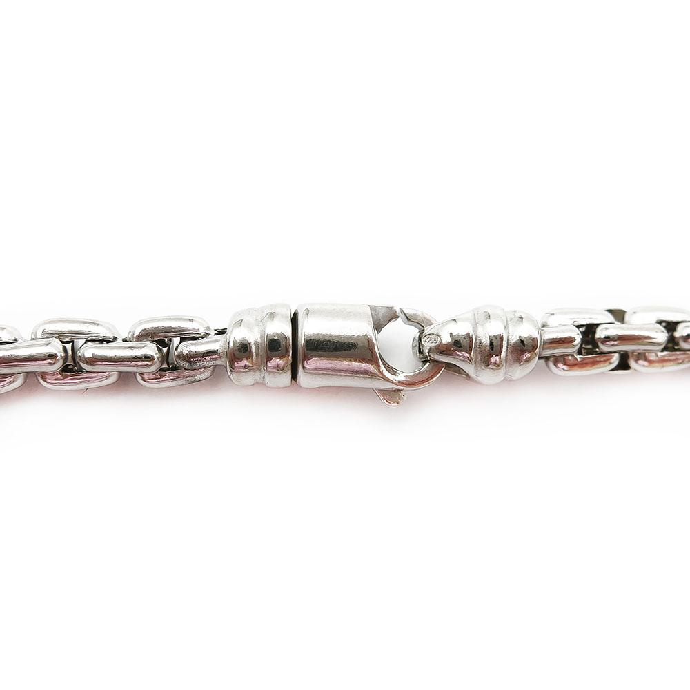 4mm Valkokultainen rannekoru 18,5cm #1