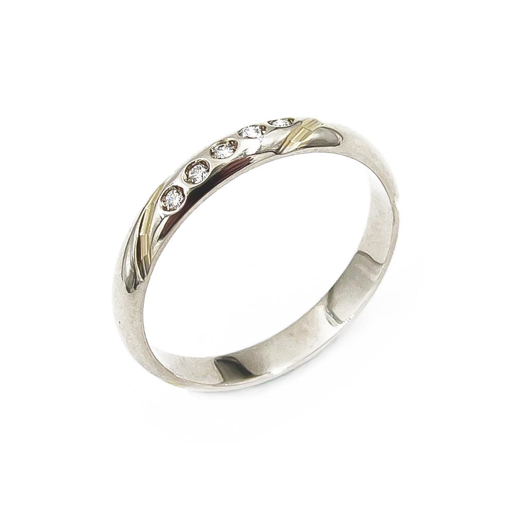 Valkokulta timanttisormus halk.16.5mm v.1990 #0