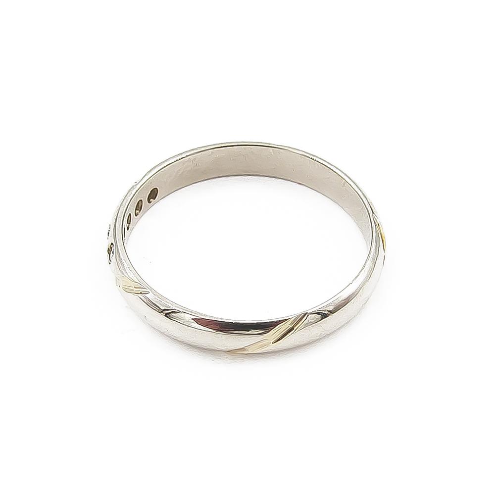 Valkokulta timanttisormus halk.16.5mm v.1990 #4