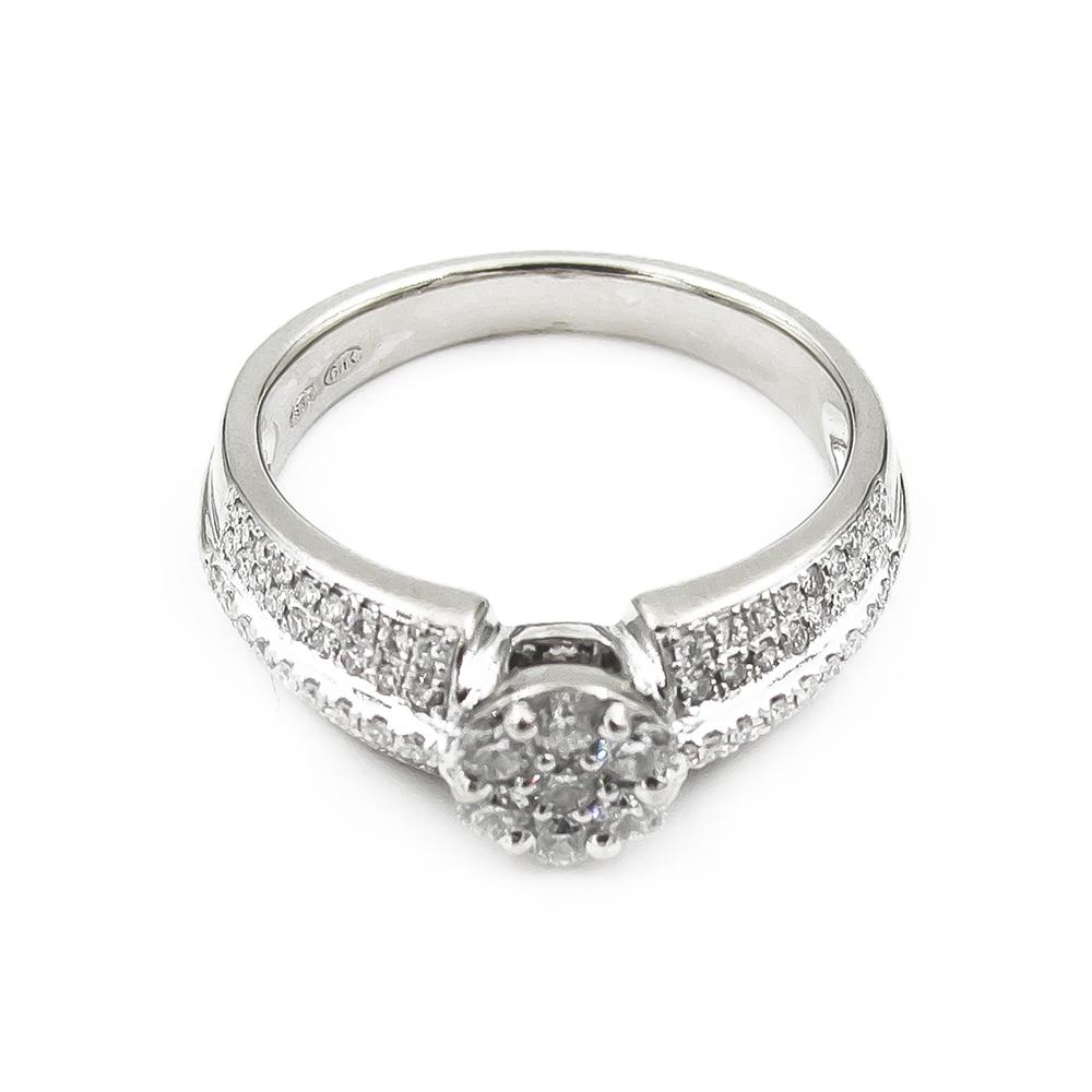 Valkokulta timanttisormus halk.17mm #4